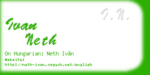 ivan neth business card